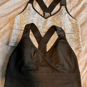 Victorias Secret Black and Gray Sports Bras